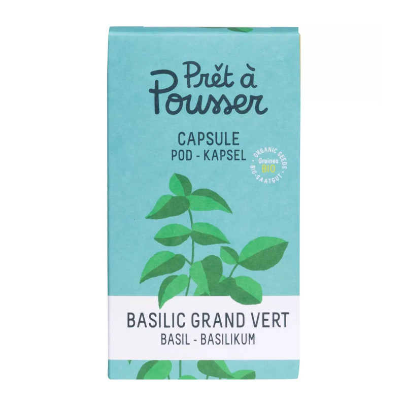Capsule basilic grand vert 50g - Prêt à pousser