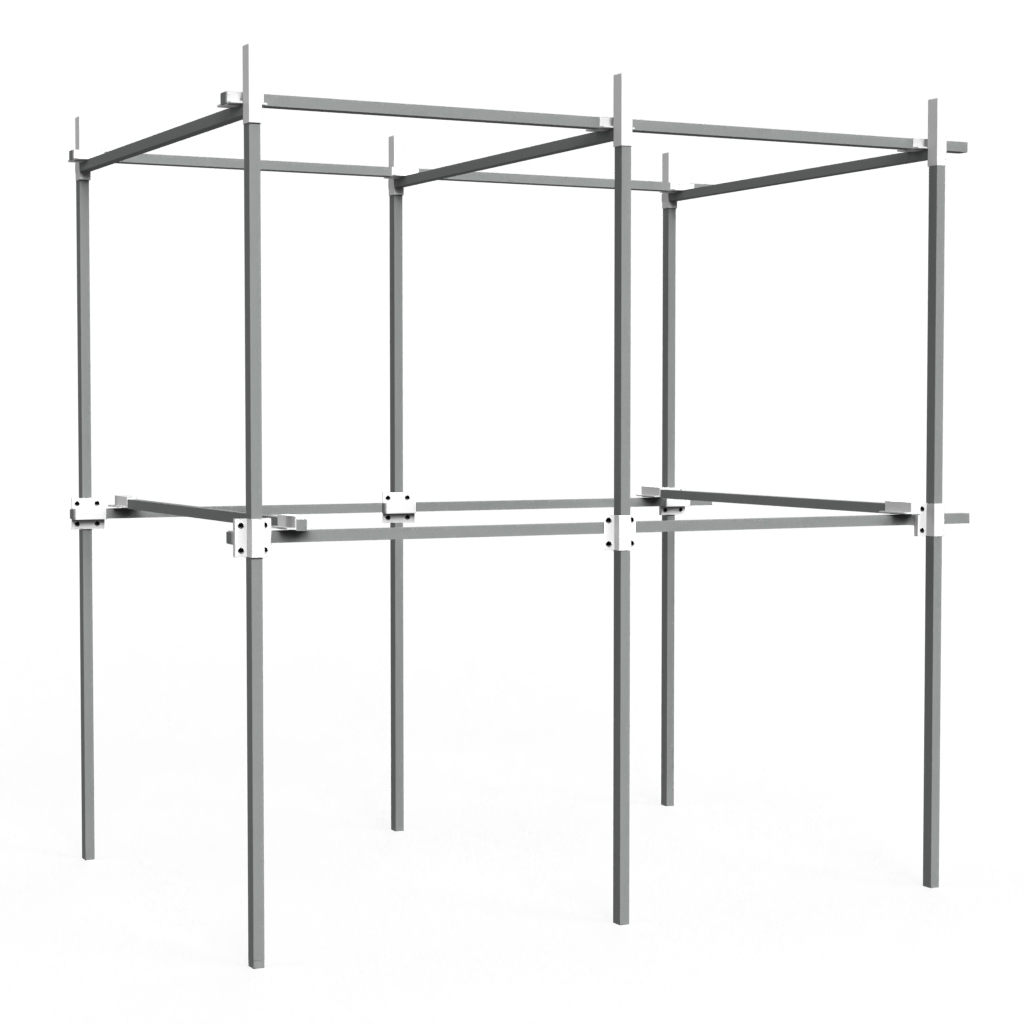 Lámpara y soporte Scrog para banco rodante - 1,22x4,88m - Platinium Hidroponía