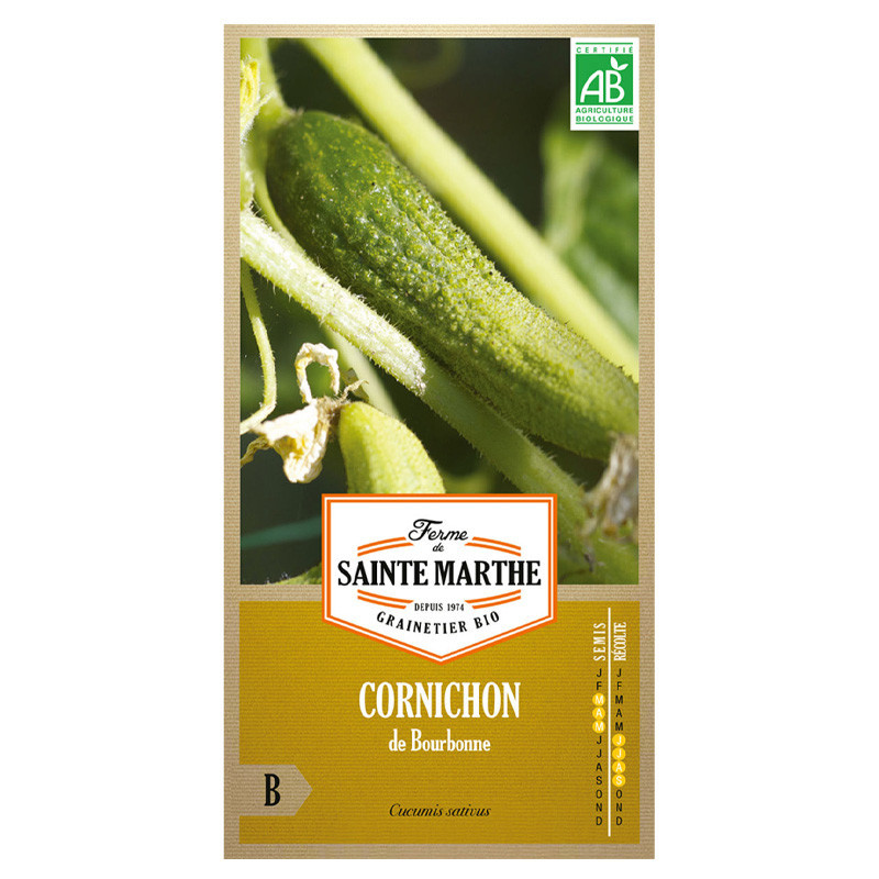Cornichon de Bourbonne - 20 graines AB - La ferme Sainte Marthe