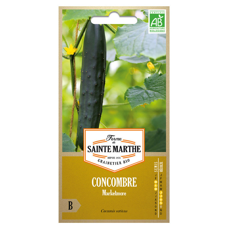 Concombre Marketmore - 20 graines AB - La ferme Sainte Marthe
