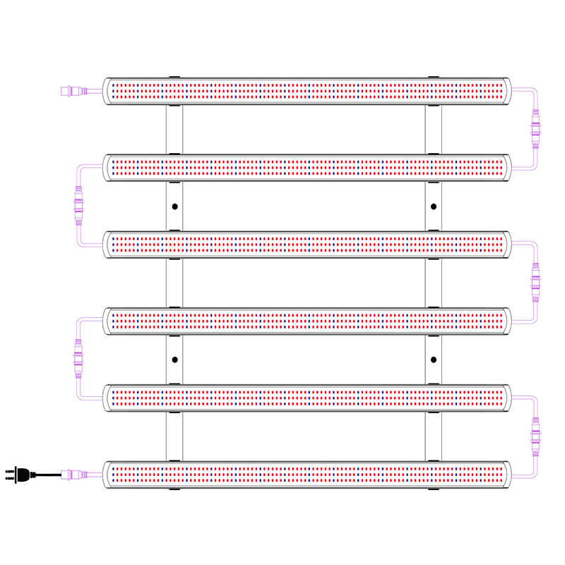 Barres LED horticoles linkable UE - Floraison - 40 W - 88 cm - Superplant