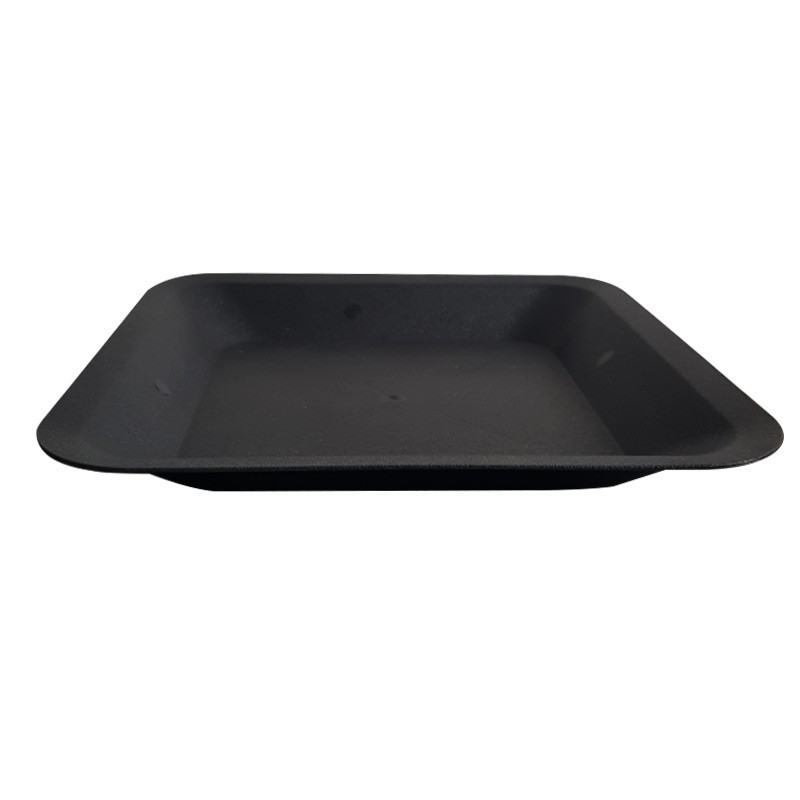 100 quadratische Schalen - 30,5 x 30,5 cm - schwarz