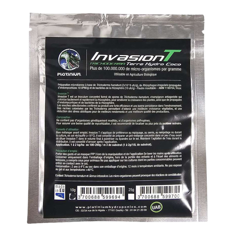 Trichoderma - Invasión T - 10g - Platinium Nutrientes