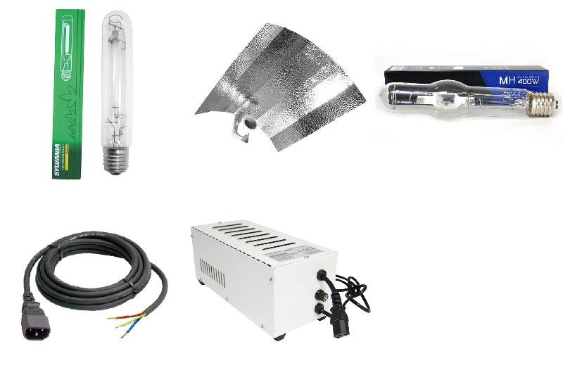 Kit 400w HPS en MH groei en bloei klasse 2 compleet bedraad MH-HPS