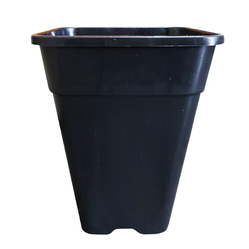 Quadratischer Topf - 18x18x25 cm - 5,5L - Schwarz