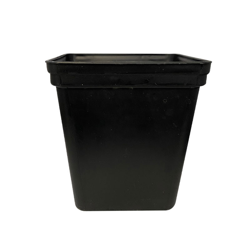 Pot carré - 14,5x13x13 cm - 1,65L - Noir