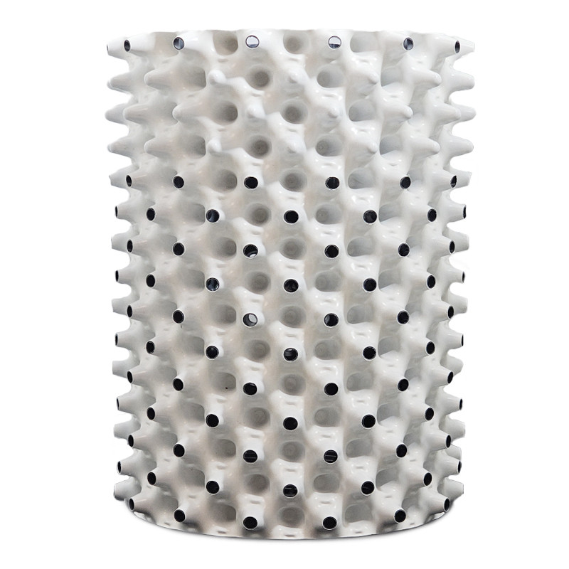 Pot rond - 9L - Blanc et noir - Root Plus