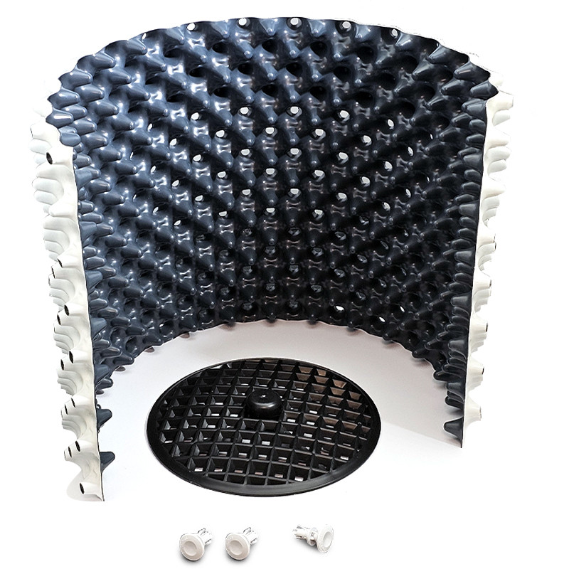 Pot rond - 9L - Blanc et noir - Root Plus