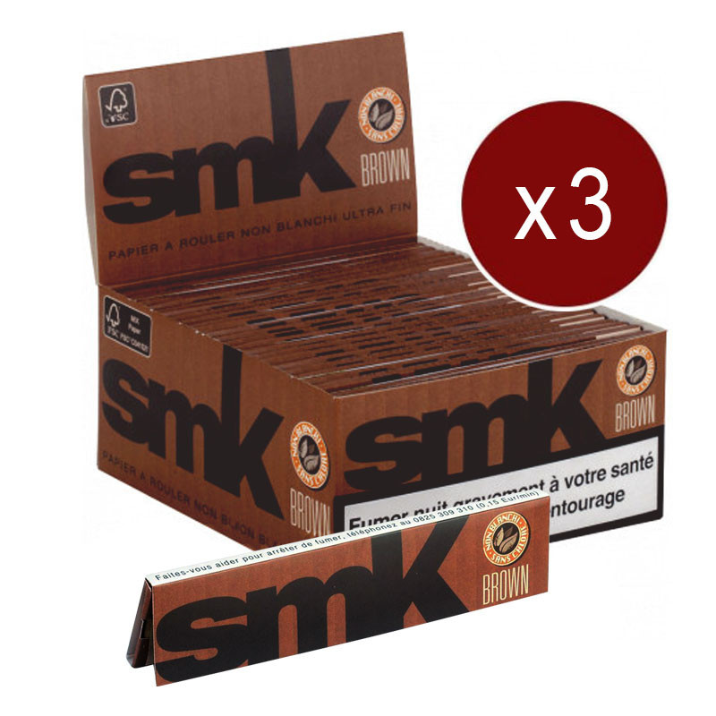 Paquete de 3 cajas de 50 cuadernos marrones - Rolling Sheets - SMK